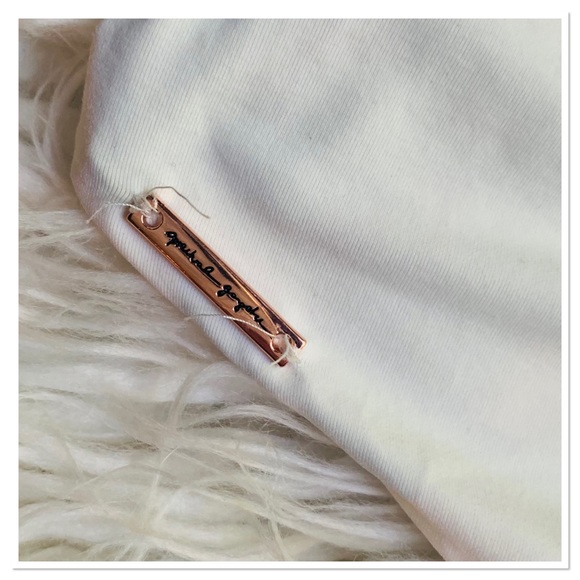 Spiritual Gangster Retreat One Piece Swimsuit White Gold Lettering Size Medium - Picture 6 of 9